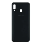 TAMPA TRASEIRA SAMSUNG A20S PRETA COM LENTE