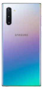 TAMPA TRASEIRA SAMSUNG NOTE 10 PRATA COM LENTE