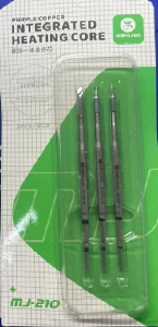 KIT PONTA FERRO DE SOLDA C210 3 PEÇAS RETA FINA -FACA-CURVA FINA MIJING - H-210