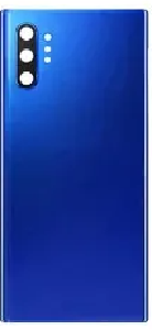 TAMPA TRASEIRA SAMSUNG NOTE 10 PLUS AZUL COM LENTE