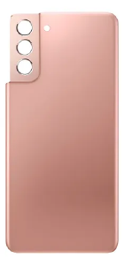 TAMPA TRASEIRA SAMSUNG S21 PLUS DOURADA COM LENTE