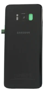 TAMPA TRASEIRA SAMSUNG S8 PRETA COM LENTE