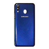 TAMPA TRASEIRA SAMSUNG M20 AZUL COM LENTE