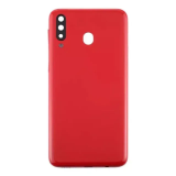 TAMPA TRASEIRA SAMSUNG M30 VERMELHA COM LENTE