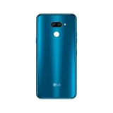 TAMPA TRASEIRA LG K12 MAX AZUL COM LENTE