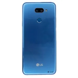 TAMPA TRASEIRA LG K40S AZUL COM LENTE