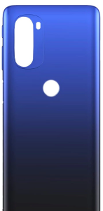 TAMPA TRASEIRA MOTO G51 AZUL