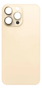 TAMPA TRASEIRA IPHONE 14 PRO MAX DOURADA