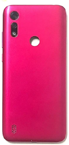 TAMPA TRASEIRA MOTO E6i ROSE COM LENTE