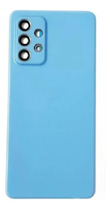 TAMPA TRASEIRA SAMSUNG A52 AZUL COM LENTE