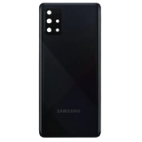 TAMPA TRASEIRA SAMSUNG A71 PRETA COM LENTE