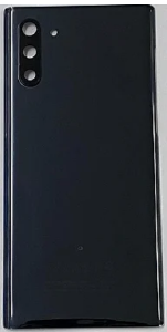 TAMPA TRASEIRA SAMSUNG NOTE 10 PRETA COM LENTE