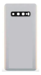 TAMPA TRASEIRA SAMSUNG S10 PLUS BRANCA COM LENTE