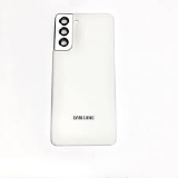 TAMPA TRASEIRA SAMSUNG S21 BRANCA COM LENTE