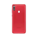 TAMPA TRASEIRA SAMSUNG A11 VERMELHA COM LENTE