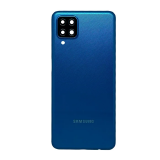 TAMPA TRASEIRA SAMSUNG A12 AZUL COM LENTE