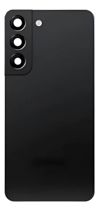 TAMPA TRASEIRA SAMSUNG S22 PRETA COM LENTE