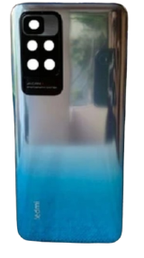 TAMPA TRASEIRA REDMI 10 AZUL COM LENTE