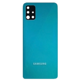 TAMPA TRASEIRA SAMSUNG A51 AZUL COM LENTE
