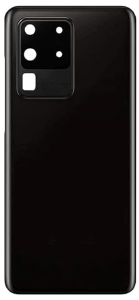 TAMPA TRASEIRA SAMSUNG S20 ULTRA PRETA COM LENTE