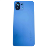 TAMPA TRASEIRA XIAOMI MI 11 LITE AZUL COM LENTE