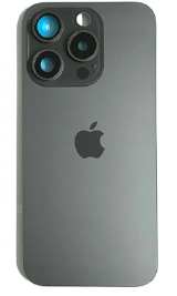 TAMPA TRASEIRA IPHONE 15 PRO MAX TITANIO PRETO COM LENTE E MAGNETICO