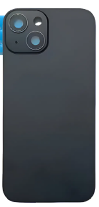 TAMPA TRASEIRA IPHONE 15 PRETA COM LENTE - TP