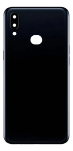 TAMPA TRASEIRA SAMSUNG A10S PRETA COM LENTE - CAMERA SIMPLES