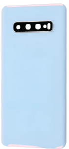 TAMPA TRASEIRA SAMSUNG S10 PLUS AZUL COM LENTE