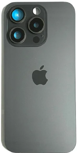 TAMPA TRASEIRA IPHONE 15 PRO MAX TITANIO NATURAL COM LENTE E MAGNETICO