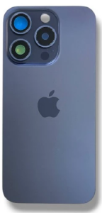 TAMPA TRASEIRA IPHONE 15 PRO TITANIO AZUL COM LENTE E MAGNETICO - TP