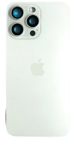 TAMPA TRASEIRA IPHONE 15 PRO TITANIO BRANCO COM LENTE E MAGNETICO  - TP