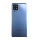 TAMPA TRASEIRA SAMSUNG M22 AZUL ESCURO COM LENTE