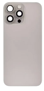 TAMPA TRASEIRA IPHONE 16 PRO MAX TITANIO BRANCO COM LENTE E MAGNETICO - TP