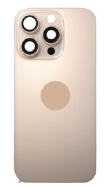 TAMPA TRASEIRA IPHONE 16 PRO MAX TITANIO DESERTO COM LENTE E MAGNETICO