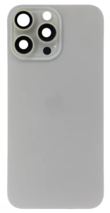 TAMPA TRASEIRA IPHONE 16 PRO MAX TITANIO NATURAL COM LENTE E MAGNETICO