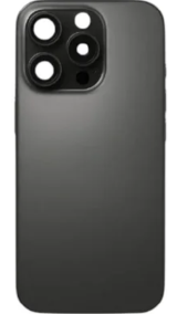 TAMPA TRASEIRA IPHONE 16 PRO MAX TITANIO PRETO COM LENTE E MAGNETICO