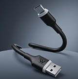 AC0013 - CABO USB - TIPO C 3.0A PRETO 1,0M PVC PARA IPHONE WEFIX