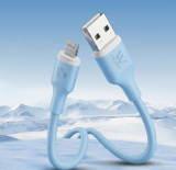 AC0018 - CABO USB PARA LIGHTNING 2.4A AZUL 1,0M PVC PARA IPHONE WEFIX