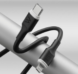 AC0019 - CABO TIPO C PARA LIGHTNING 27W PRETO 1M PVC PARA IPHONE WEFIX