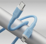 AC0021 - CABO TIPO C PARA LIGHTNING 27W AZUL 1M PVC PARA IPHONE WEFIX