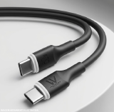 AC0022 - CABO TIPO C/C 60W PRETO 1M PVC PARA IPHONE WEFIX