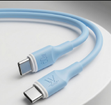 AC0024 - CABO TIPO C/C 60W AZUL 1M PVC PARA IPHONE WEFIX