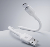 AC0014 - CABO USB - TIPO C 3.0A BRANCO 1,0M PVC PARA IPHONE WEFIX