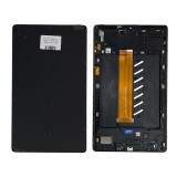 FRONTAL SAMSUNG TAB A7 T225 OLED PRETO COM ARO / PLACA DE CARGA E ANTENA  - WEFIX