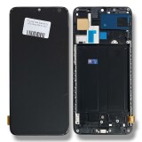 FRONTAL SAMSUNG A70 OLED ORIGINAL CHINA COM ARO - COM BIOMETRIA LCD NORMAL - NN - M2294